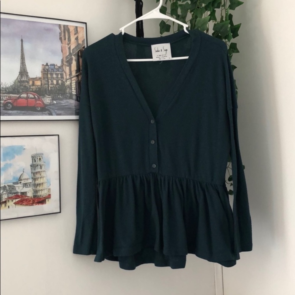 Sadie & Sage peplum Sweater